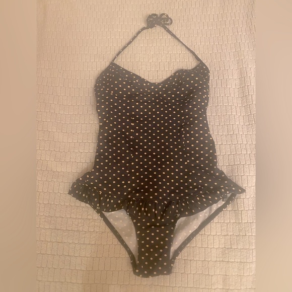 New Anthropologie polka dot bathing suit size small /6 - Picture 1 of 7